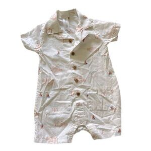 GERBER Toddler Summer Beach Sailboat Outfit Size 12 Months